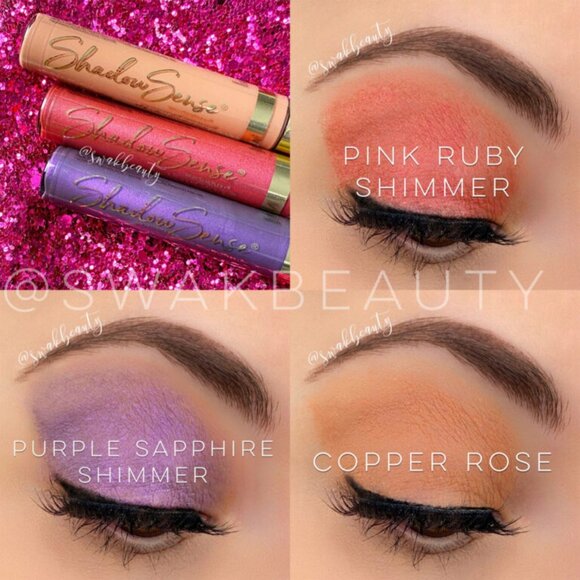 ShadowSense by SeneGence Other - Dripping Jewels ShadowSense Collection 3 Luxe Shades& Pink Sparkly Bag